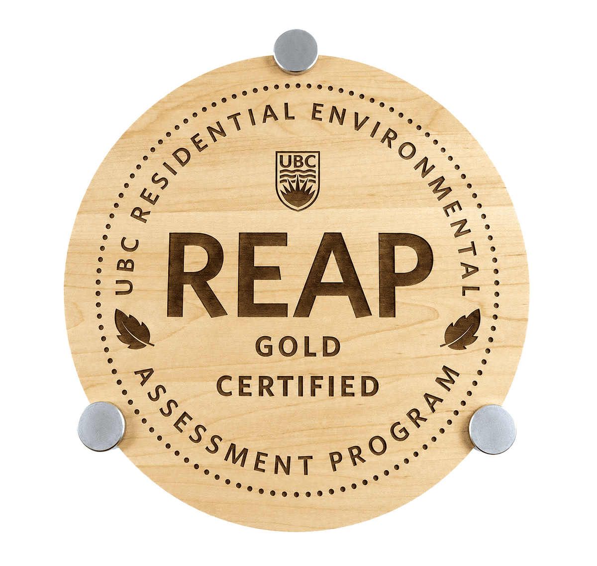 Halo Wooden Wall Plaque - Add Your Certification Awards Logo